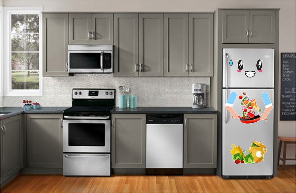 Một số cách trang trí đơn giản giúp tủ lạnh cũ đẹp như mới mua